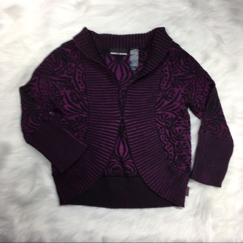 DKNY sweater 3/4 sleeves shrug cardigan size S